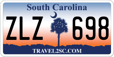 SC license plate ZLZ698