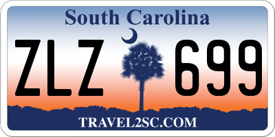 SC license plate ZLZ699