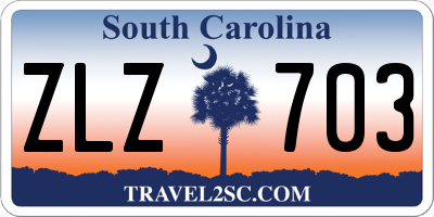 SC license plate ZLZ703