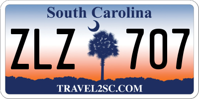 SC license plate ZLZ707
