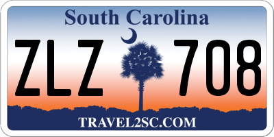 SC license plate ZLZ708