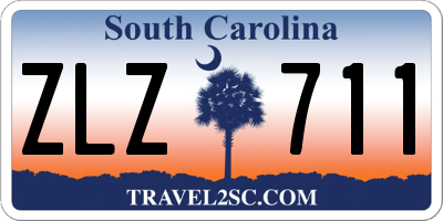SC license plate ZLZ711