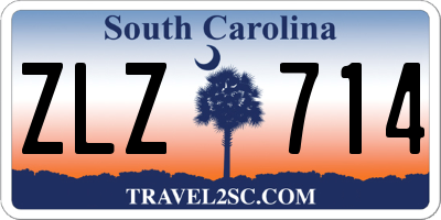 SC license plate ZLZ714