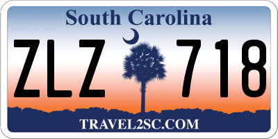 SC license plate ZLZ718