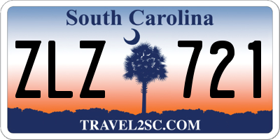 SC license plate ZLZ721