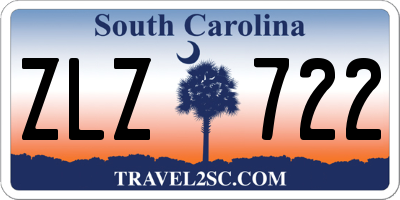 SC license plate ZLZ722