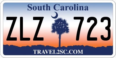 SC license plate ZLZ723