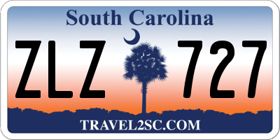 SC license plate ZLZ727