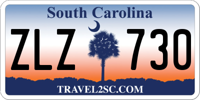 SC license plate ZLZ730