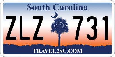 SC license plate ZLZ731