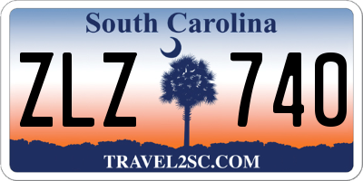 SC license plate ZLZ740