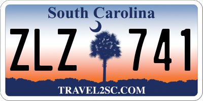 SC license plate ZLZ741