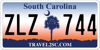 SC license plate ZLZ744