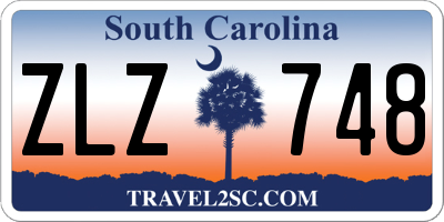SC license plate ZLZ748