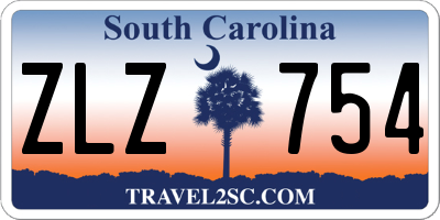 SC license plate ZLZ754