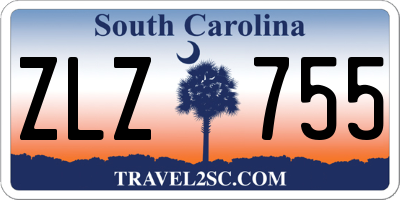 SC license plate ZLZ755