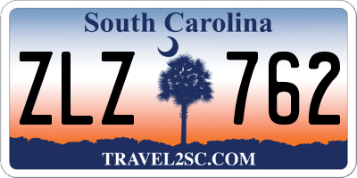 SC license plate ZLZ762