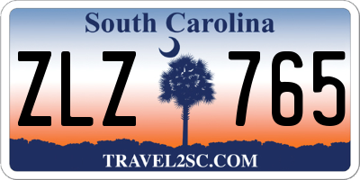 SC license plate ZLZ765