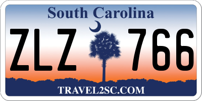 SC license plate ZLZ766