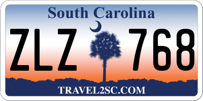 SC license plate ZLZ768