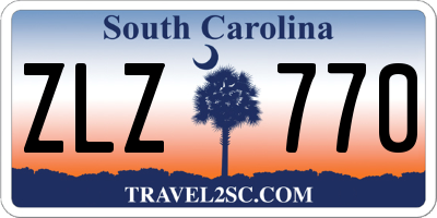 SC license plate ZLZ770