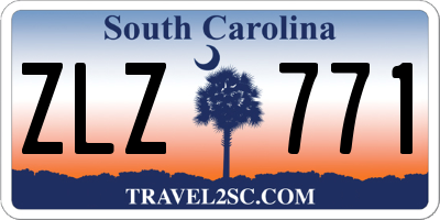 SC license plate ZLZ771