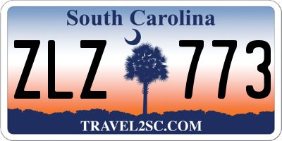 SC license plate ZLZ773