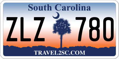 SC license plate ZLZ780