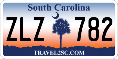 SC license plate ZLZ782