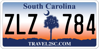 SC license plate ZLZ784