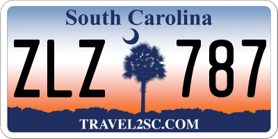 SC license plate ZLZ787