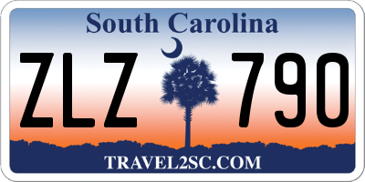 SC license plate ZLZ790