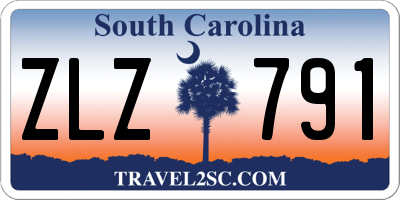 SC license plate ZLZ791