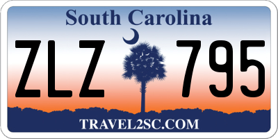 SC license plate ZLZ795