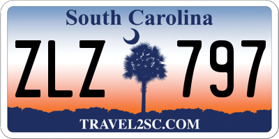 SC license plate ZLZ797