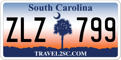 SC license plate ZLZ799