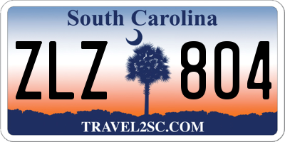 SC license plate ZLZ804