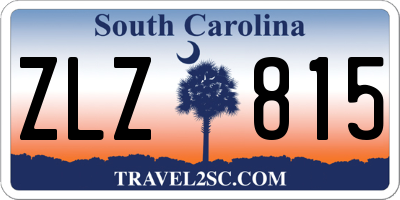SC license plate ZLZ815
