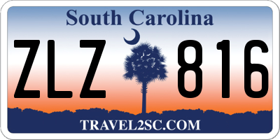 SC license plate ZLZ816