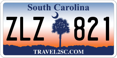 SC license plate ZLZ821