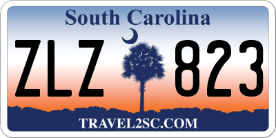 SC license plate ZLZ823