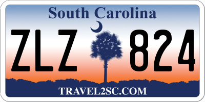 SC license plate ZLZ824