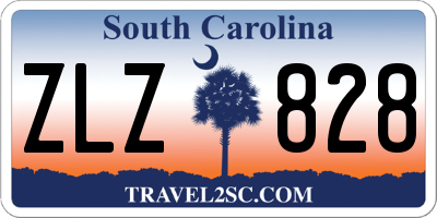 SC license plate ZLZ828