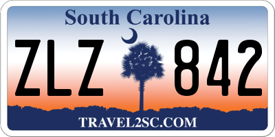 SC license plate ZLZ842