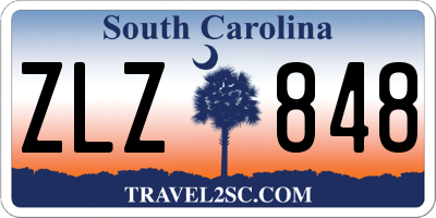 SC license plate ZLZ848
