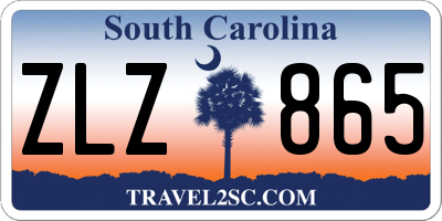 SC license plate ZLZ865