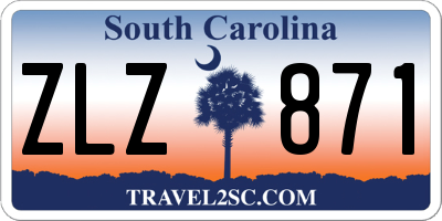 SC license plate ZLZ871