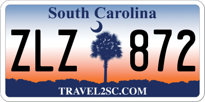 SC license plate ZLZ872