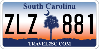 SC license plate ZLZ881