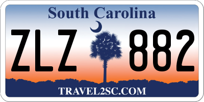SC license plate ZLZ882